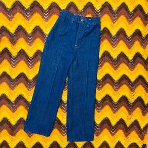 VTG 1970s Raw Denim High Rise Jeans